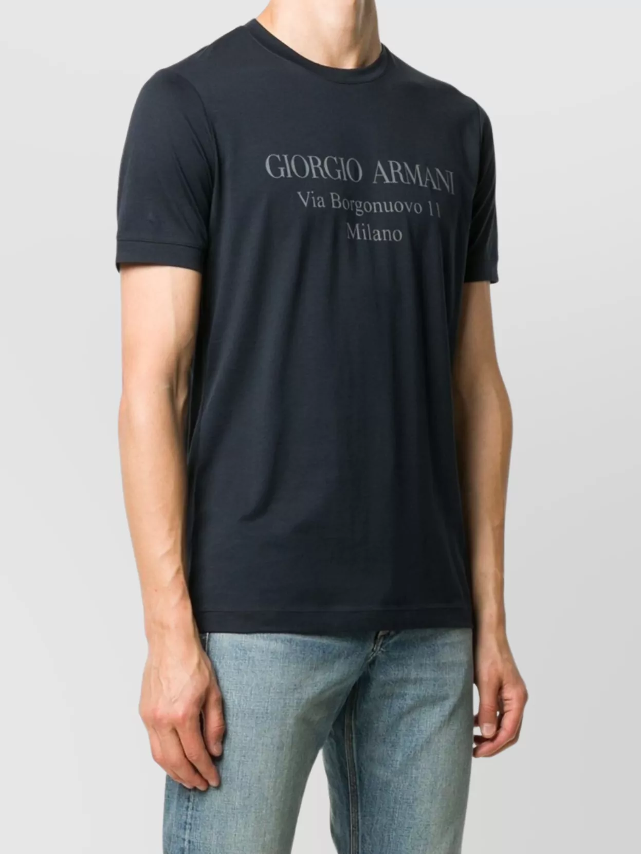 Giorgio Armani 11 Cotton Jersey Crew Neck T-Shirt