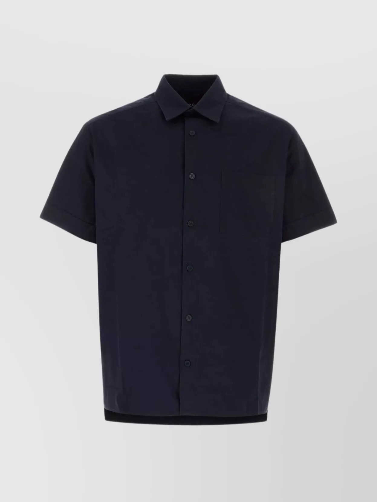 Shop Apc Hemline Slits Poplin Ross Shirt In Blue