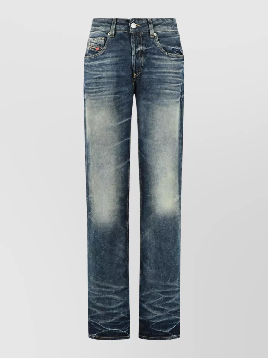 Diesel denim straight-leg jeans