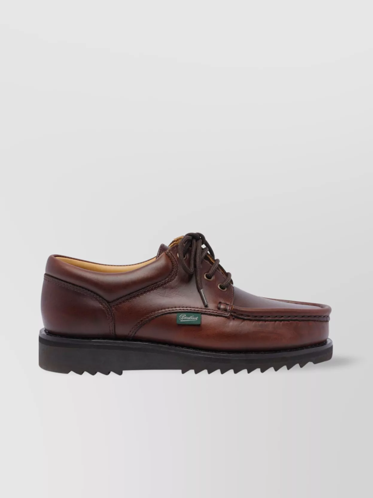 Paraboot Leather Brogues Lace-Up Rubber Sole