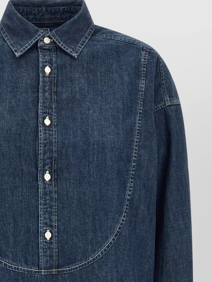 Polo Ralph Lauren Denim Asymmetric Long-Sleeve Shirt