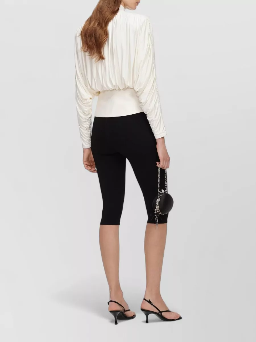 Self-Portrait Jersey Pussy Bow Top