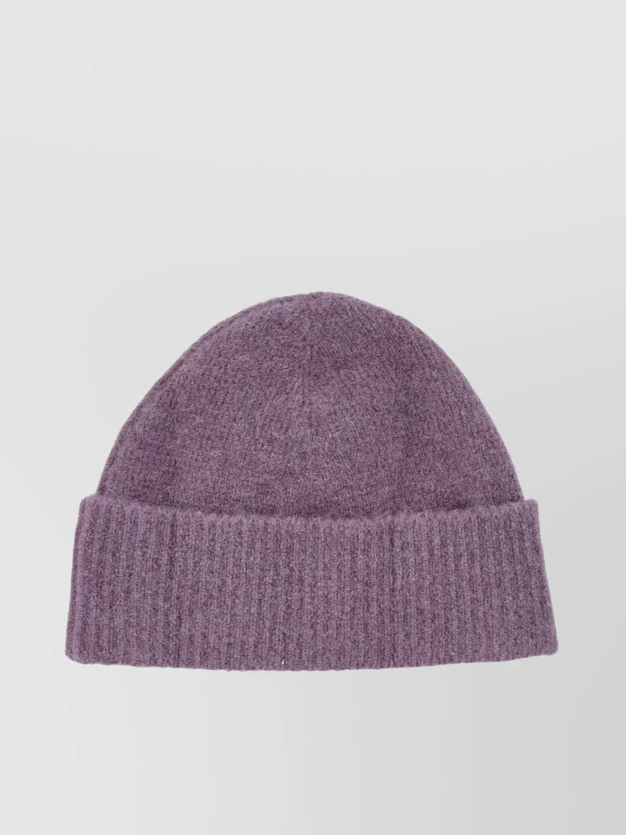 Ami Paris Adc Beanie Folded Ribbed Texture
