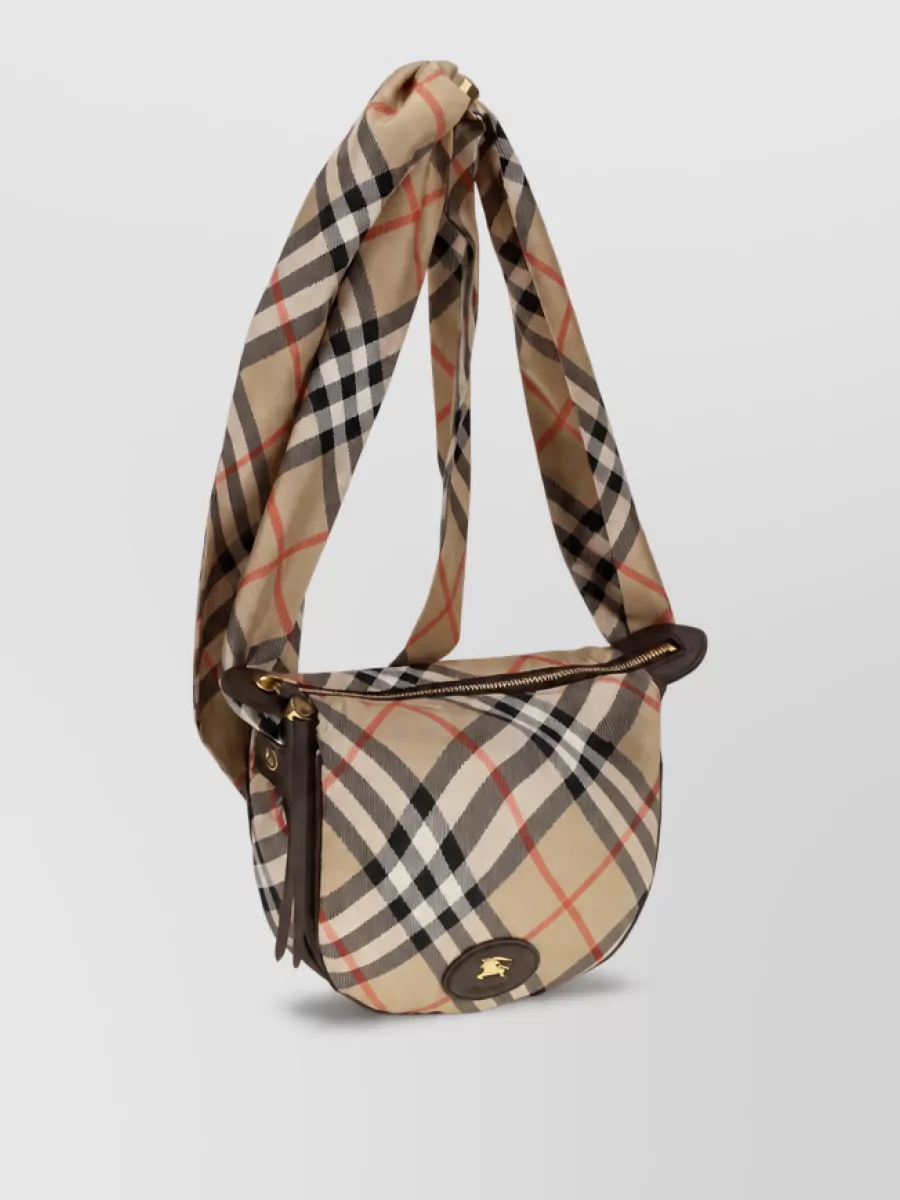 Burberry Check Silk Shoulder Bag
