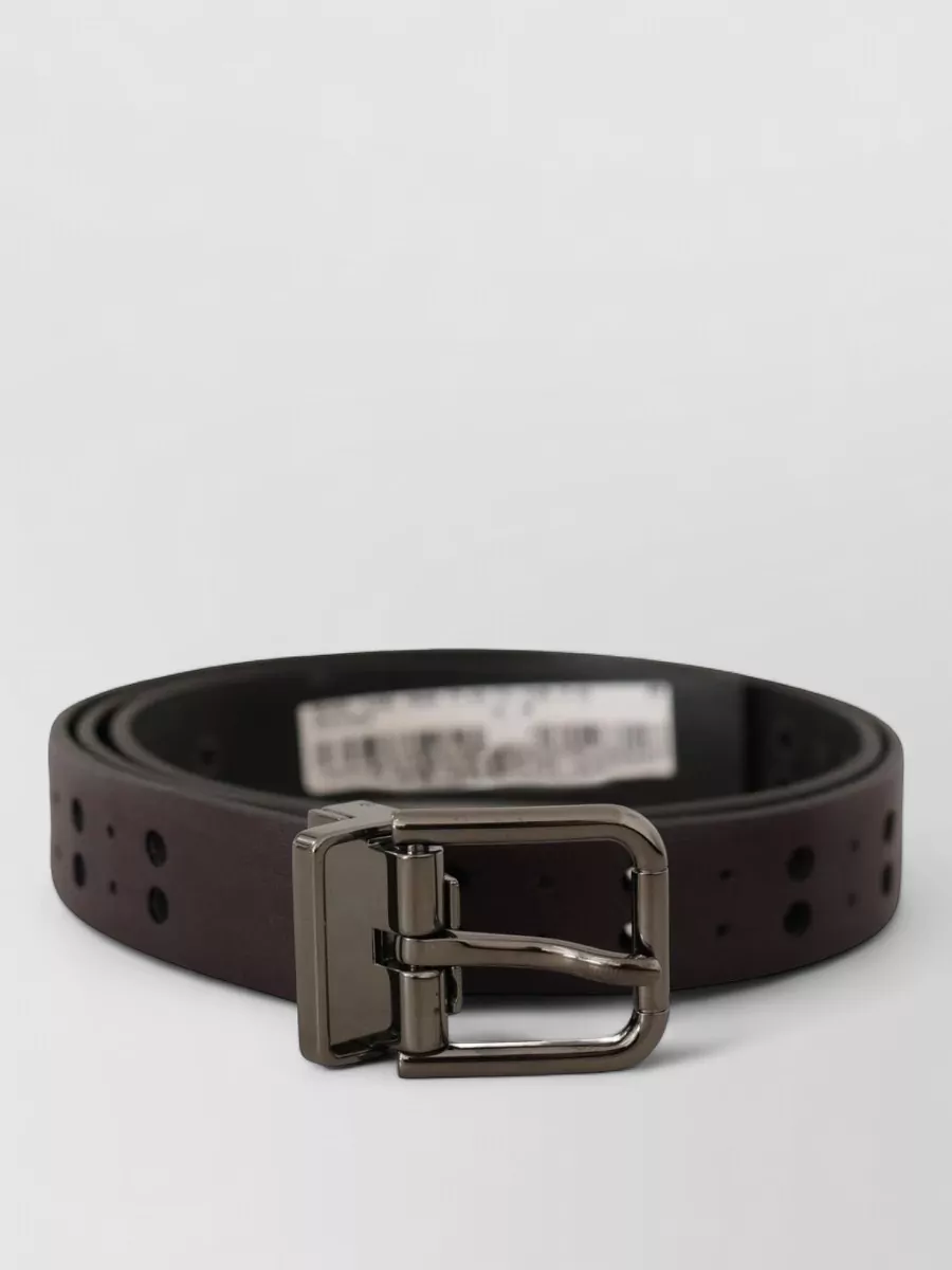 Dolce&Gabbana leather perforated belt
