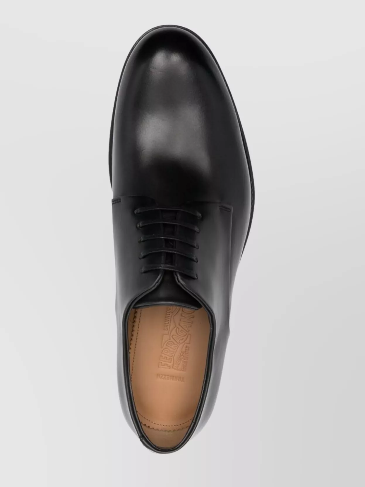 Ferragamo Leather Sole Round Toe Smooth Finish