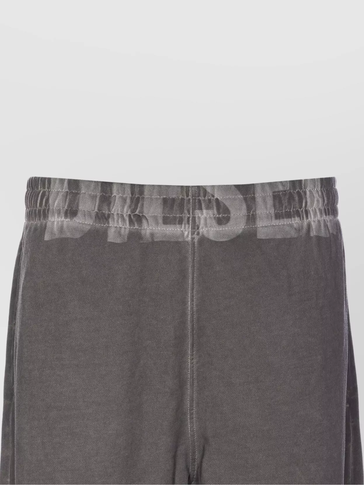 Diesel Trousers With Printed Lateral Pockets And Elasticized Waist