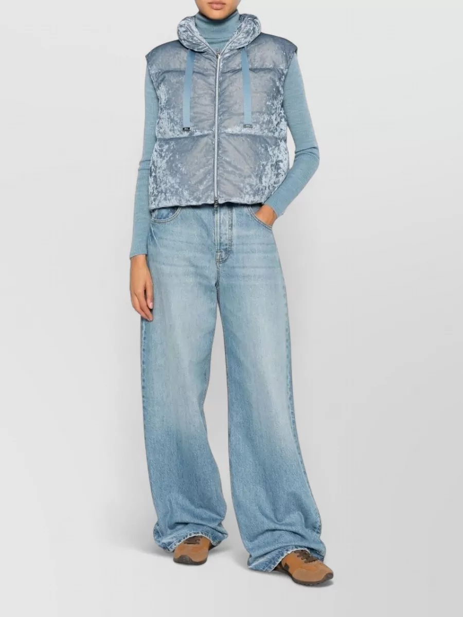Herno down quilted sleeveless cape