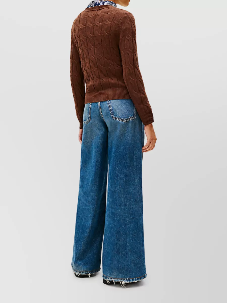 Tommy Hilfiger Cable-Knit Wool Sweatshirt