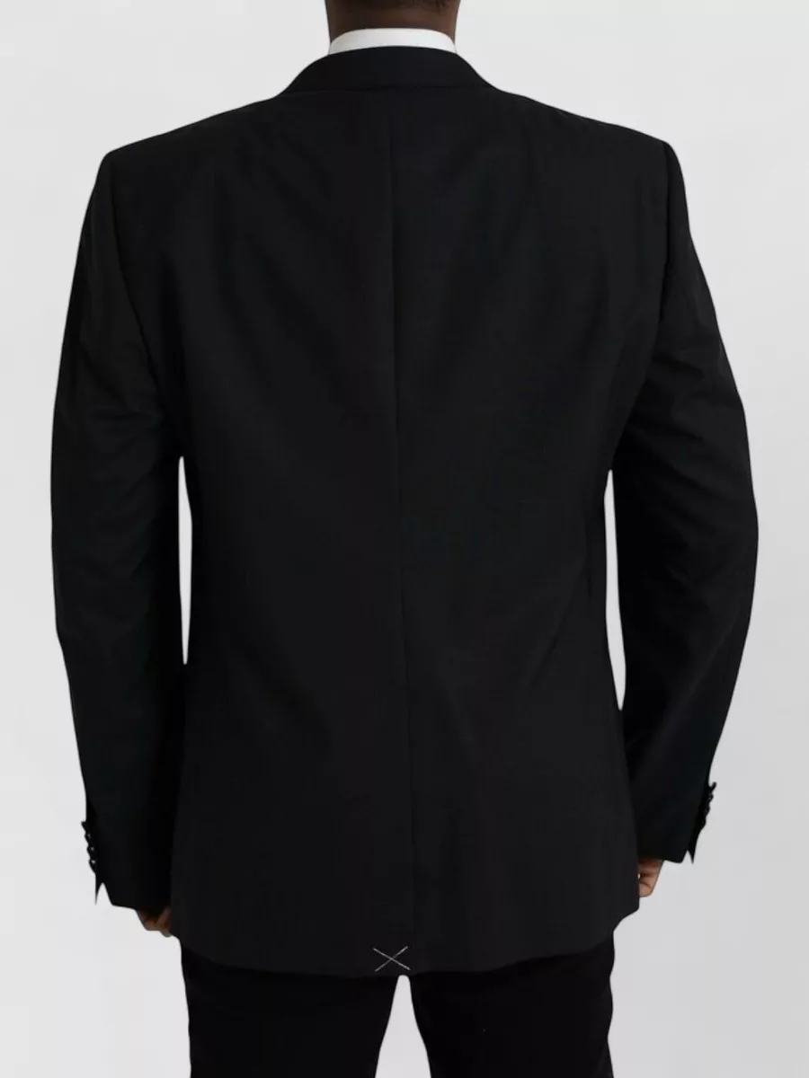 Dolce&Gabbana Silk Virgin Wool Single-Breasted Tuxedo Jacket