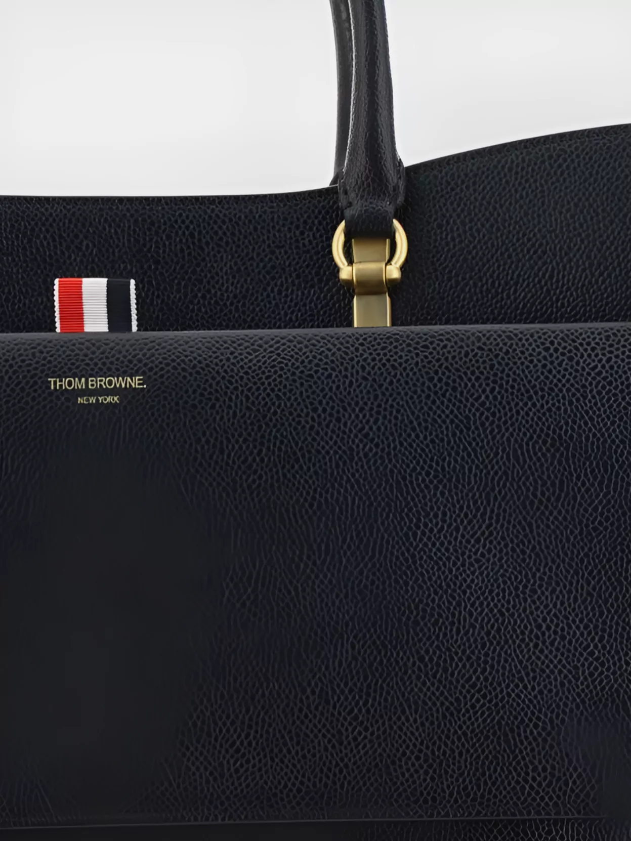 Thom Browne Flap Pocket Tote Bag Handles