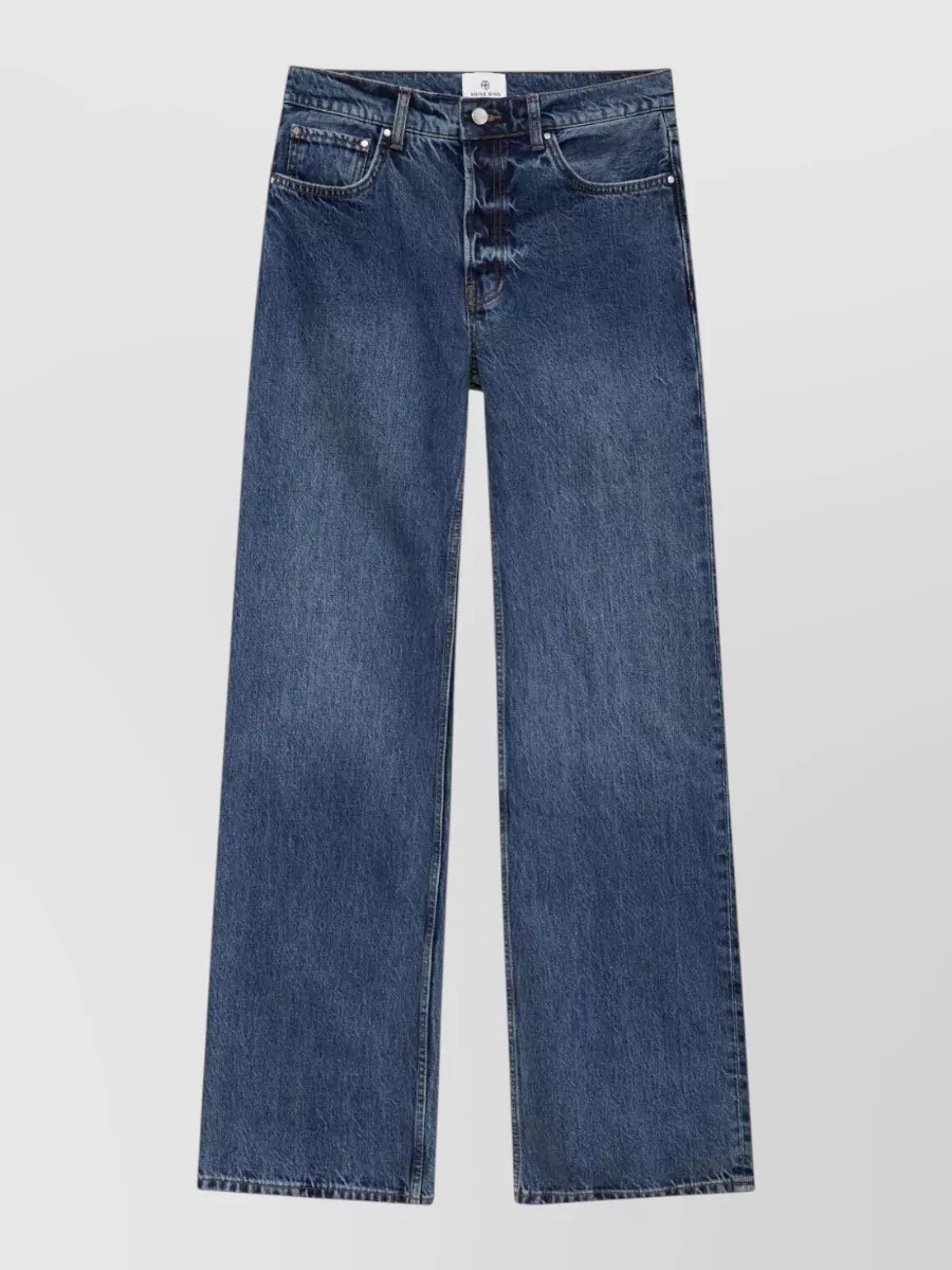 Anine Bing denim wide-leg jeans