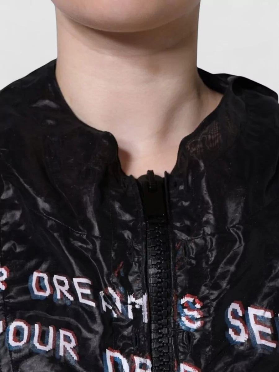 Dolce&Gabbana Printed Hooded Oversized Jacket