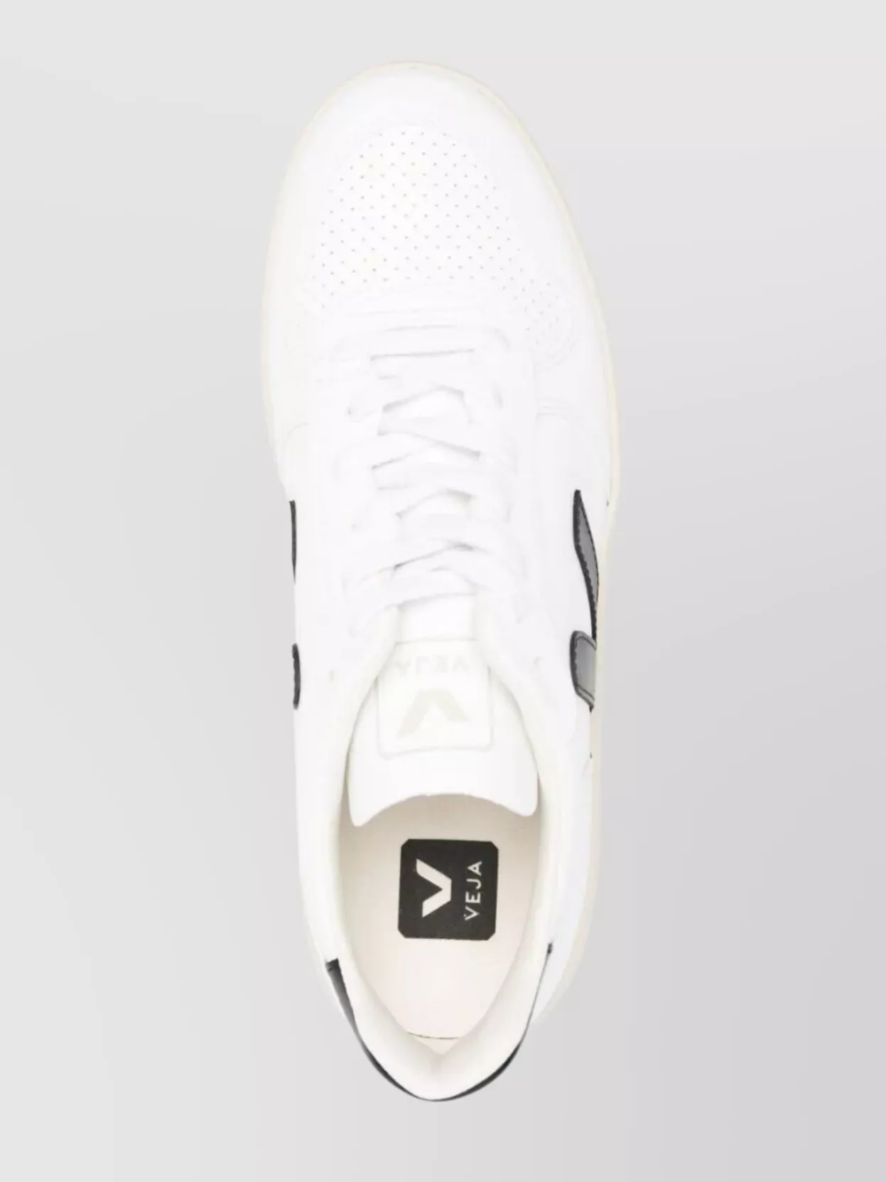 Veja Rubber Sole Sneakers Perforated Detailing