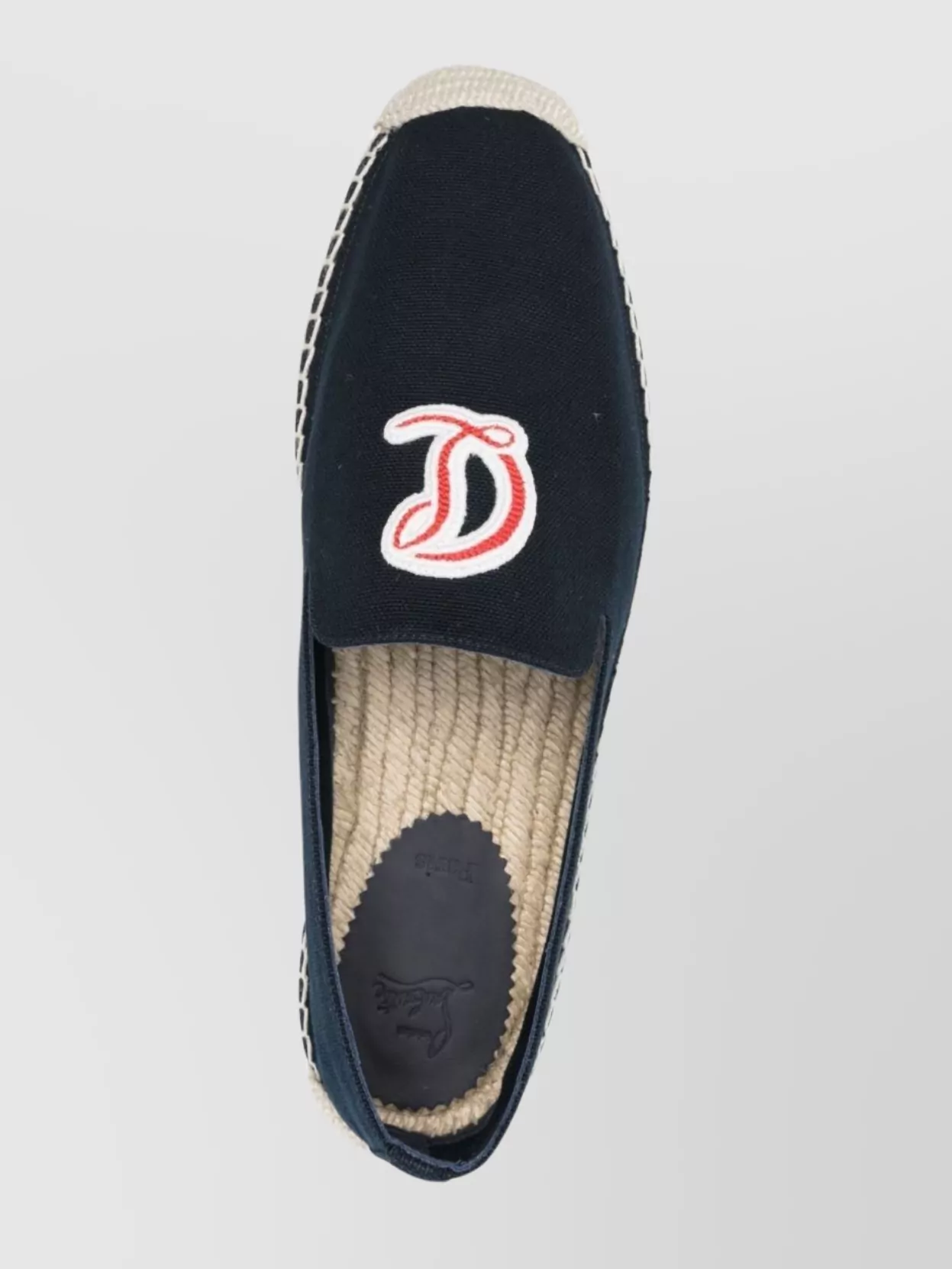Christian Louboutin Loafers With Braided Sole And Embroidered Detail