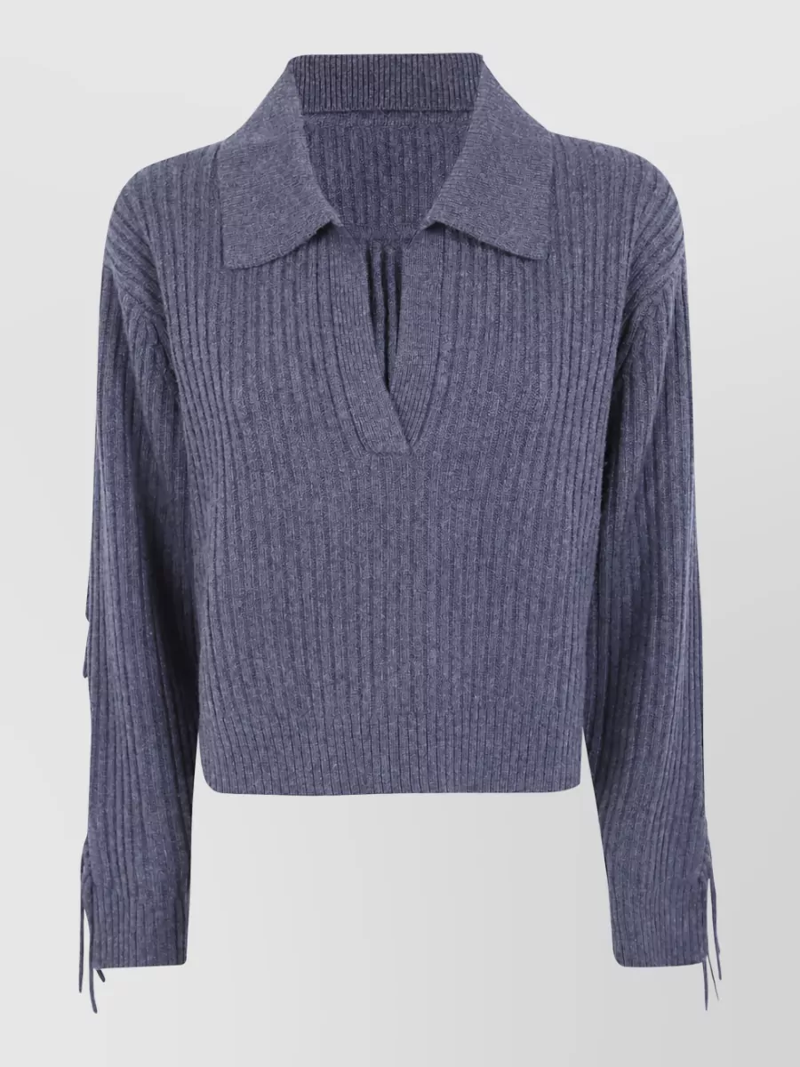 Simkhai Wool Cashmere Collared Sweater