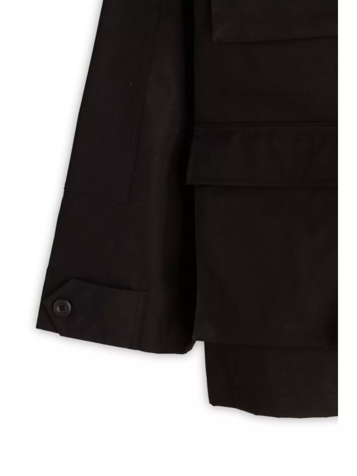 Balenciaga Classic Cargo Jacket With Shirt Collar In Black