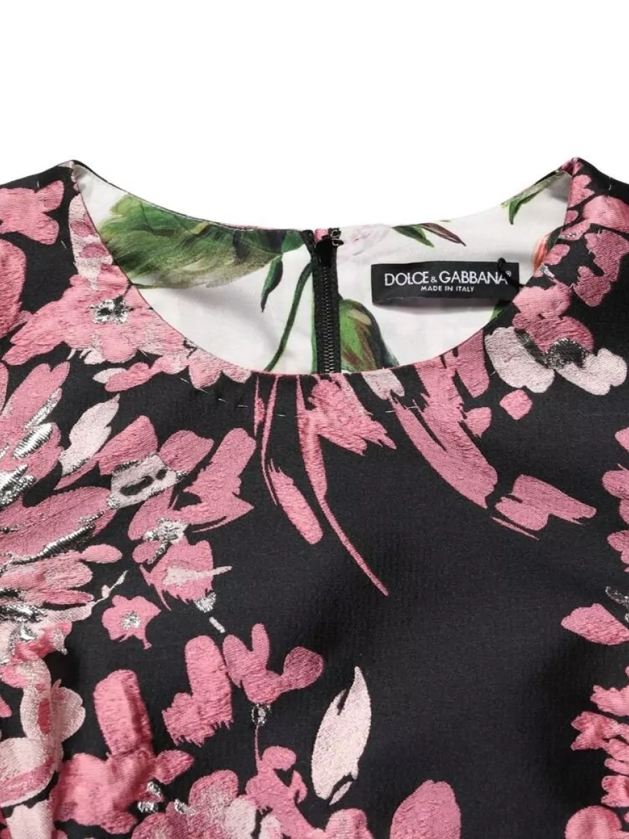 Dolce&Gabbana Floral Brocade A-Line Mini Dress