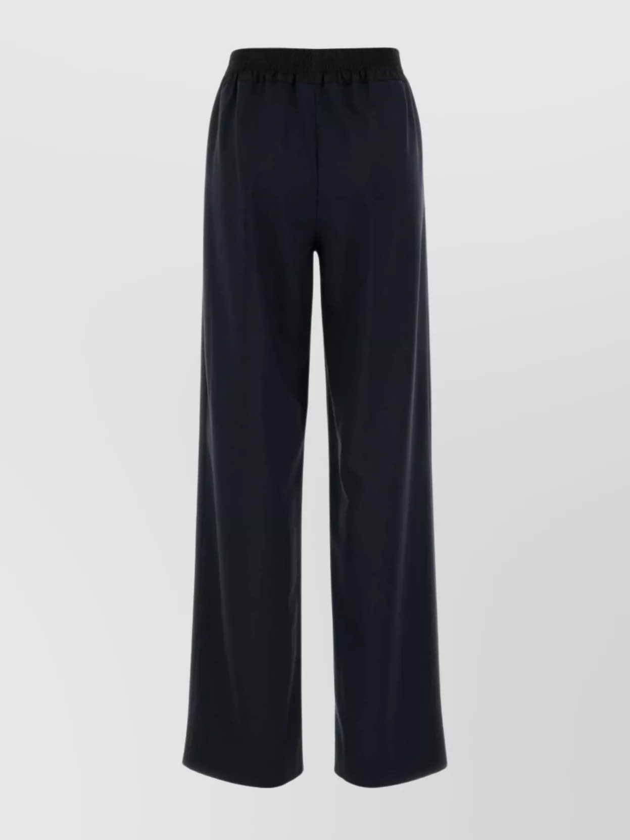 Miu Miu L Pants With Nylon Waistband In Blue