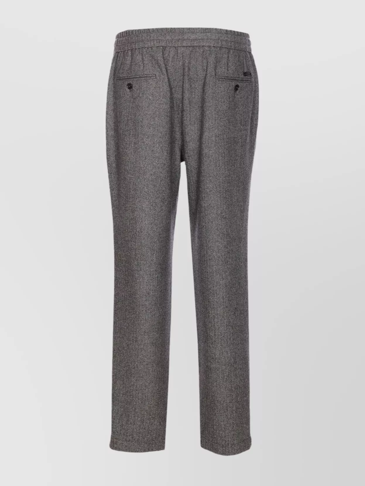 Dolce & Gabbana Trousers Tailored Herringbone Pattern In Gray