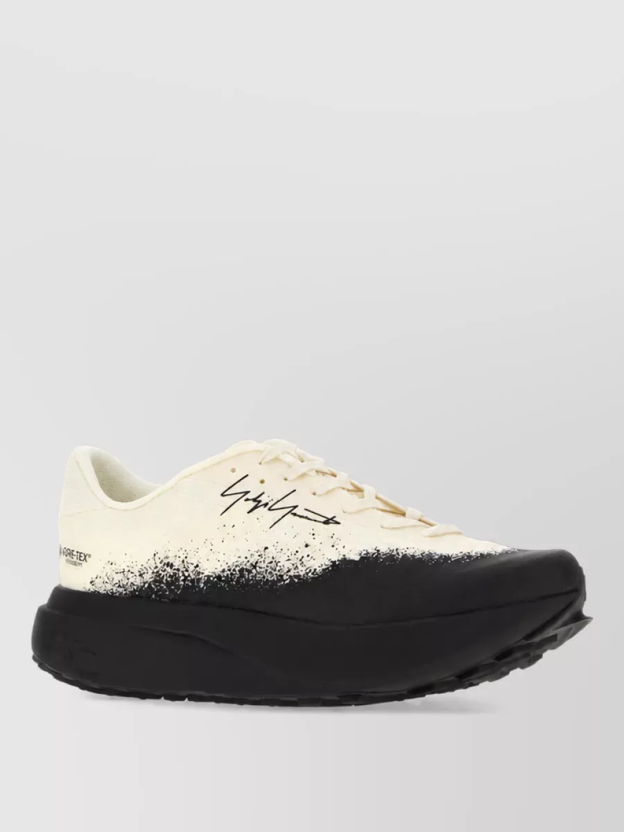 Y3 Yamamoto two-tone lace-up sneakers
