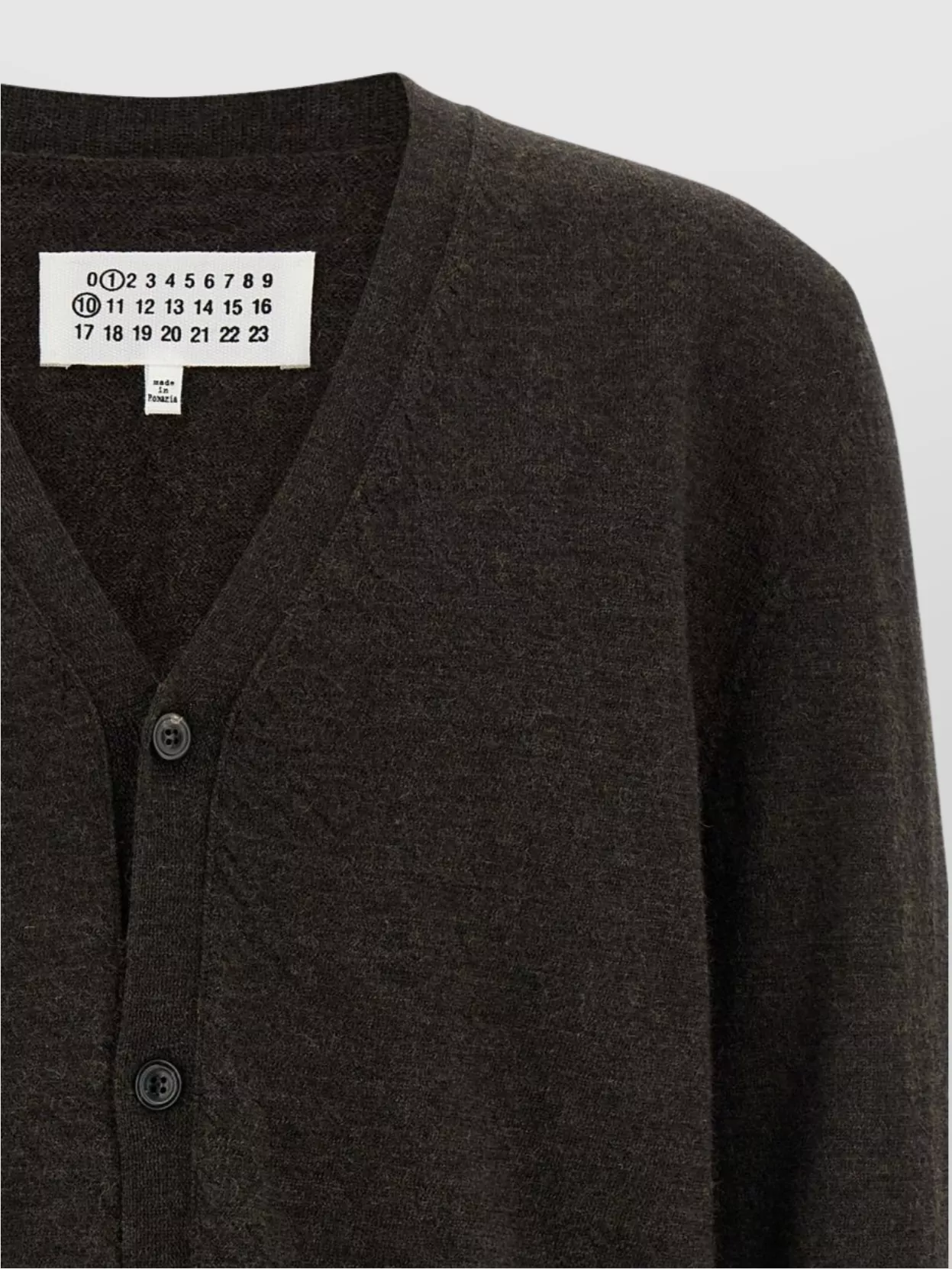 Maison Margiela V-Neck Cardigan With Elbow Patches