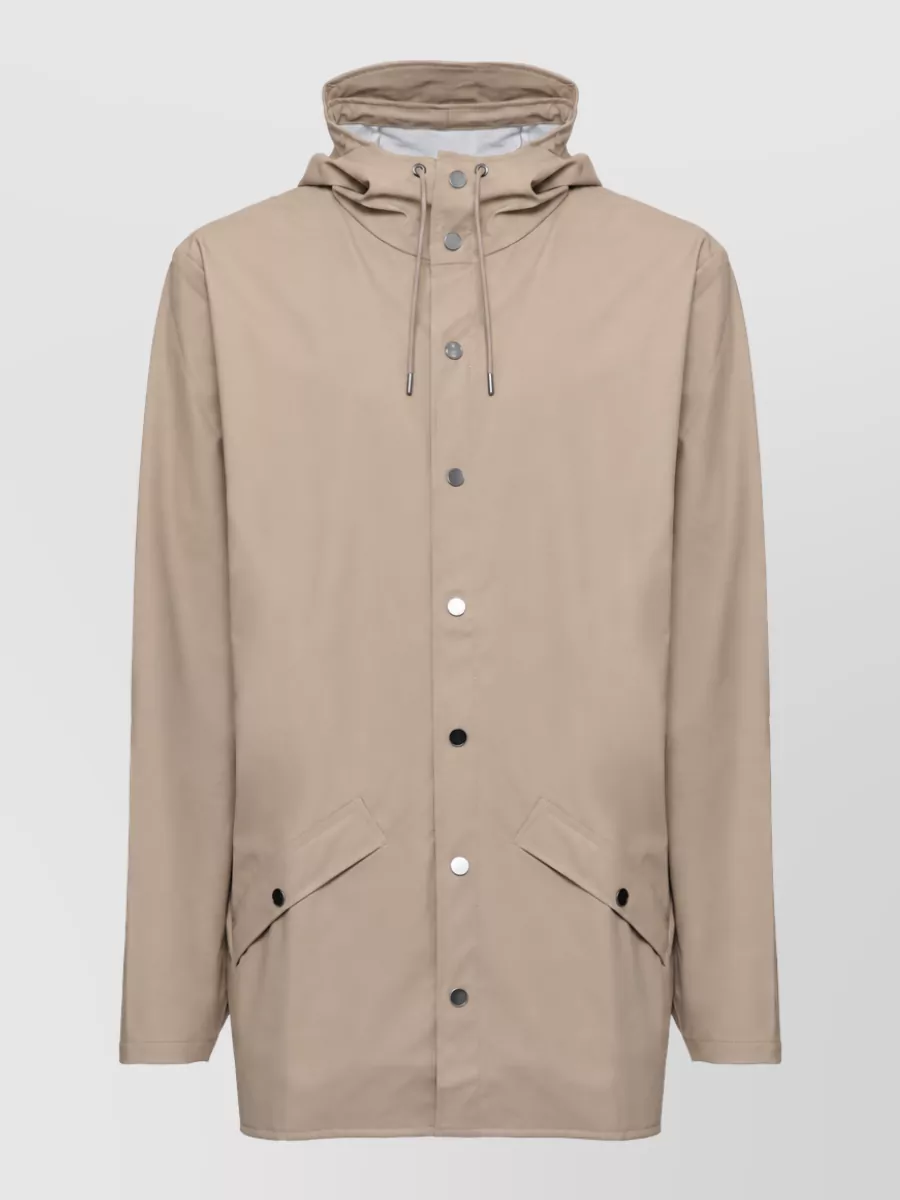 Rains Hooded Long-Sleeve Lightweight Jacket