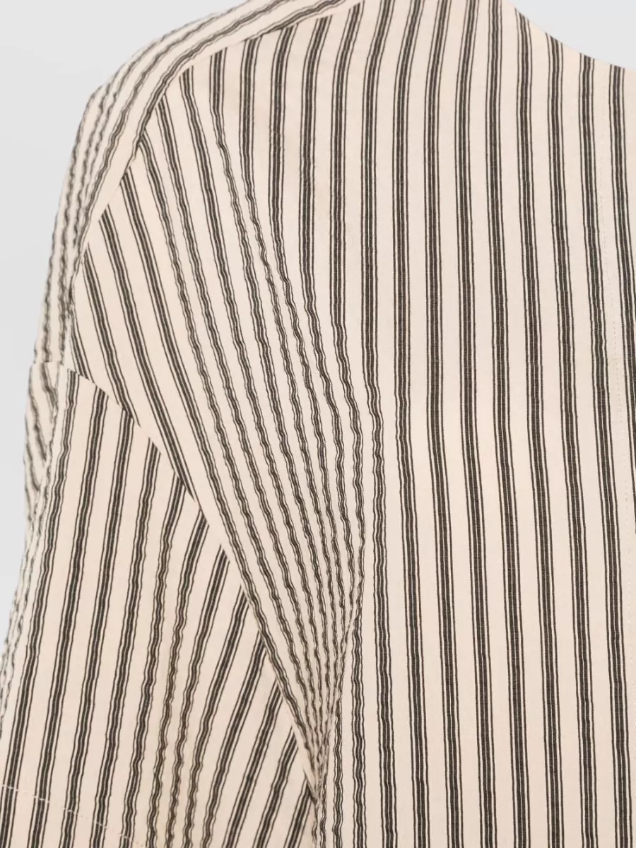 Alysi Striped Short-Sleeve Mini Dress
