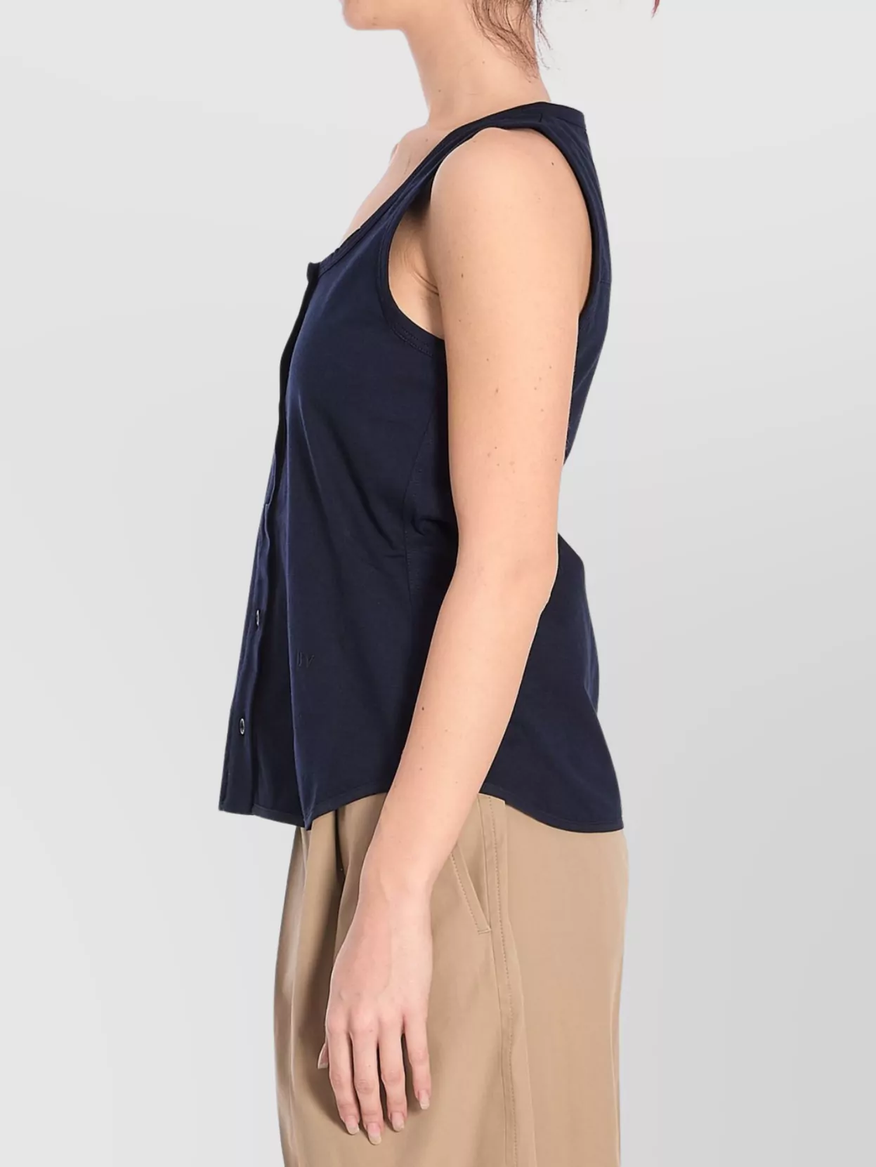 Bottega Veneta Buttoned Scoop Neck Tank Top