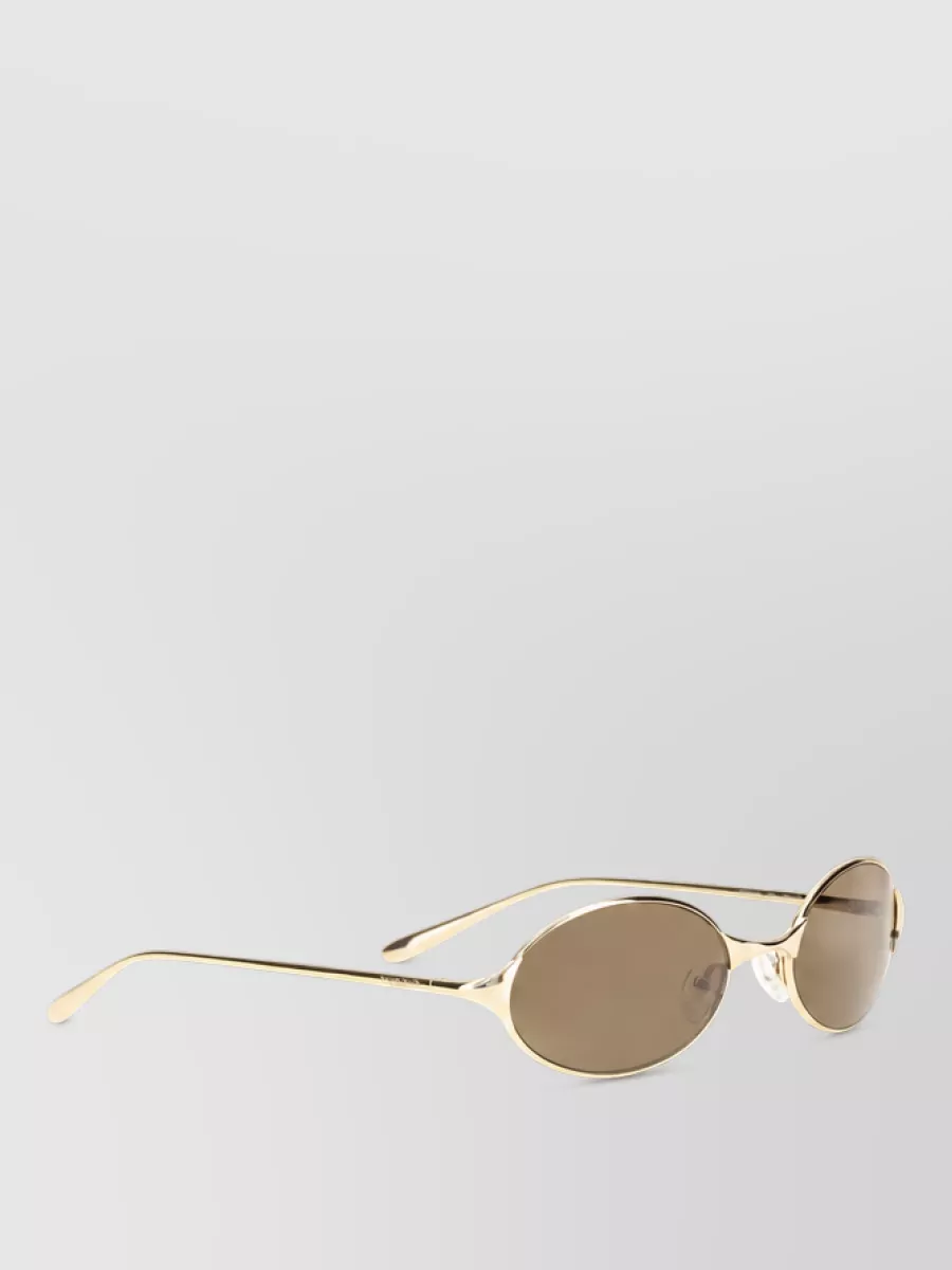 Alexander Mcqueen Metal Oval Sunglasses