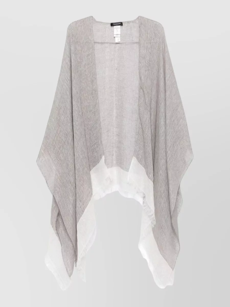 Fabiana Filippi Fringed Linen Poncho