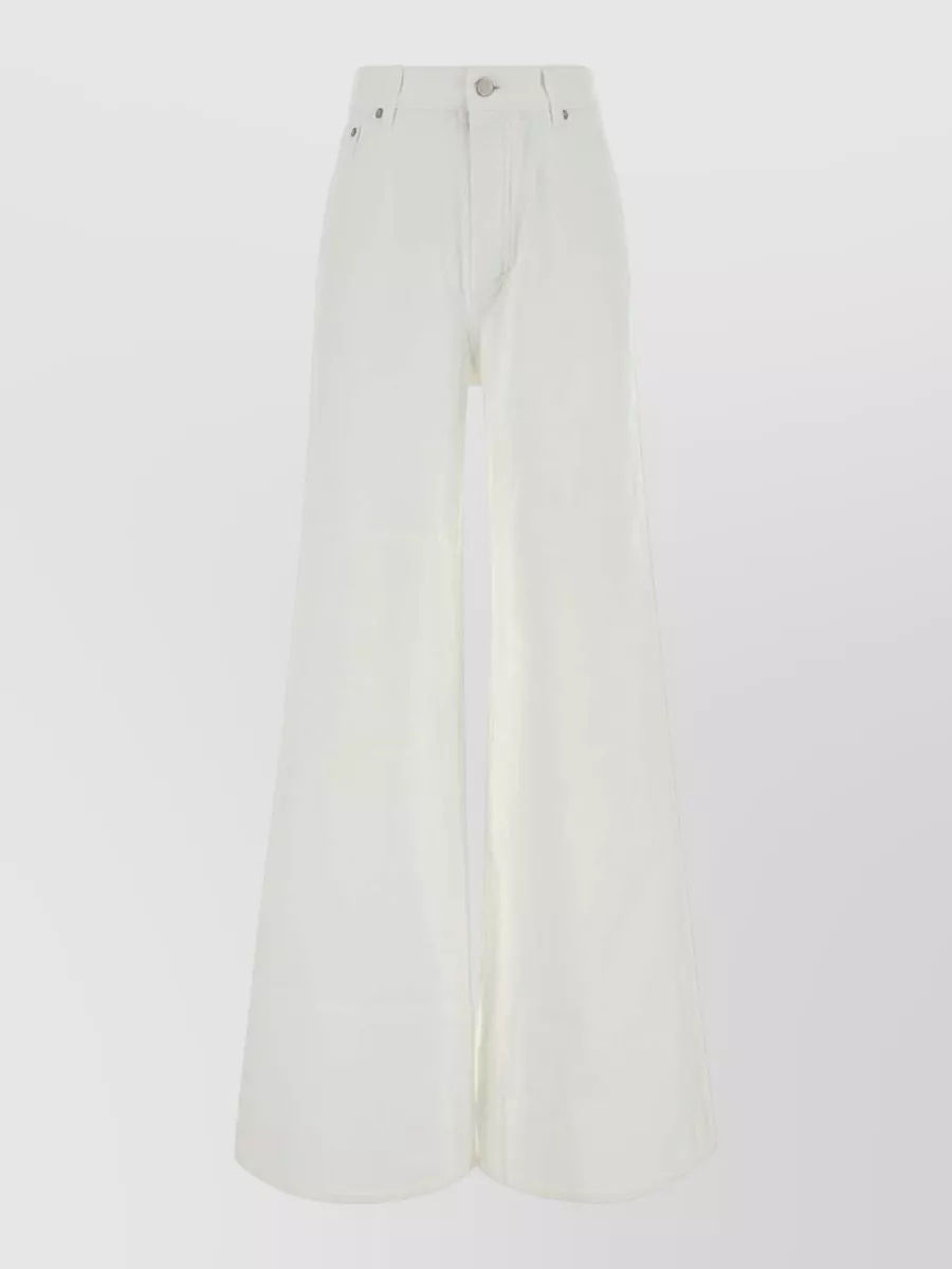 Alaïa denim wide-leg jeans