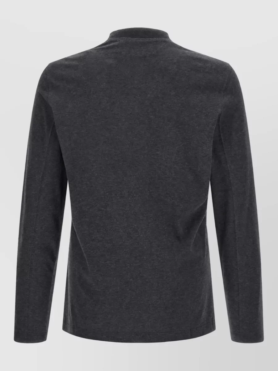 Brunello Cucinelli Cotton Jersey Chimney Neck Long-Sleeve T-Shirt