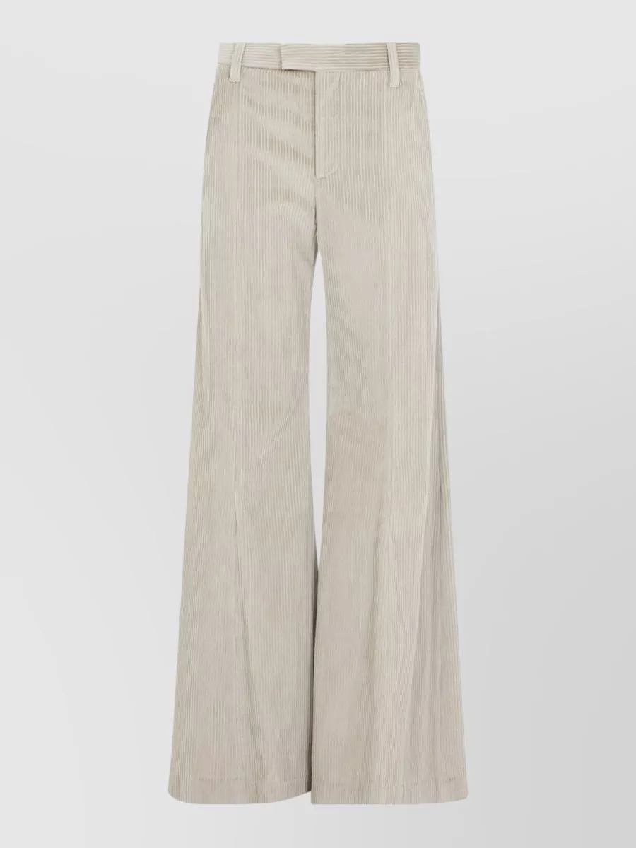 Brunello Cucinelli Corduroy High-Rise Wide-Leg Trousers