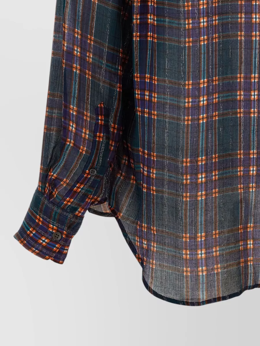 Dries Van Noten Checked Long-Sleeve Shirt