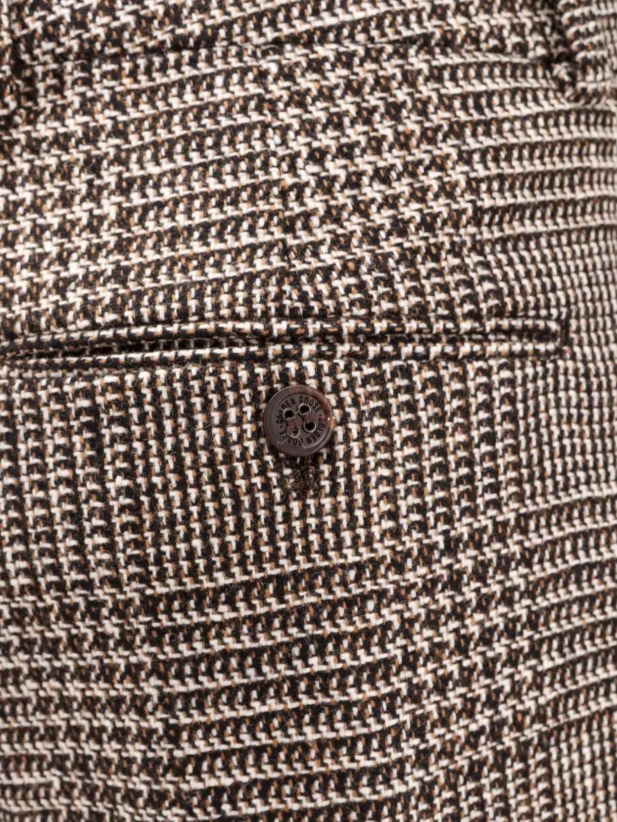 Golden Goose Relax Straight Prince Of Wales Trousers