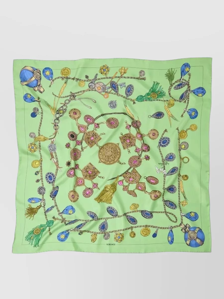 Versace silk printed scarf