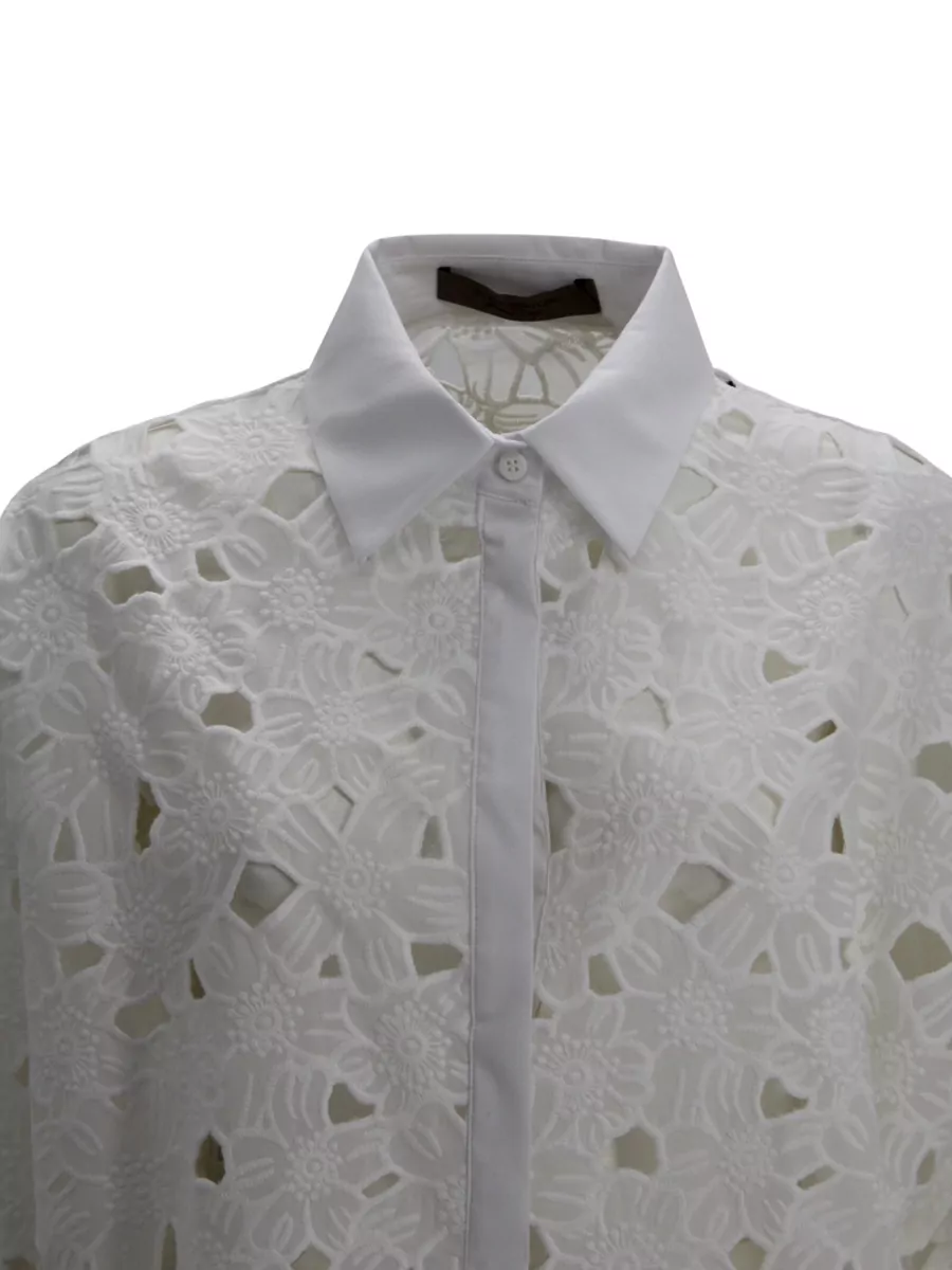 D.exterior Cotton Embroidered Shirt