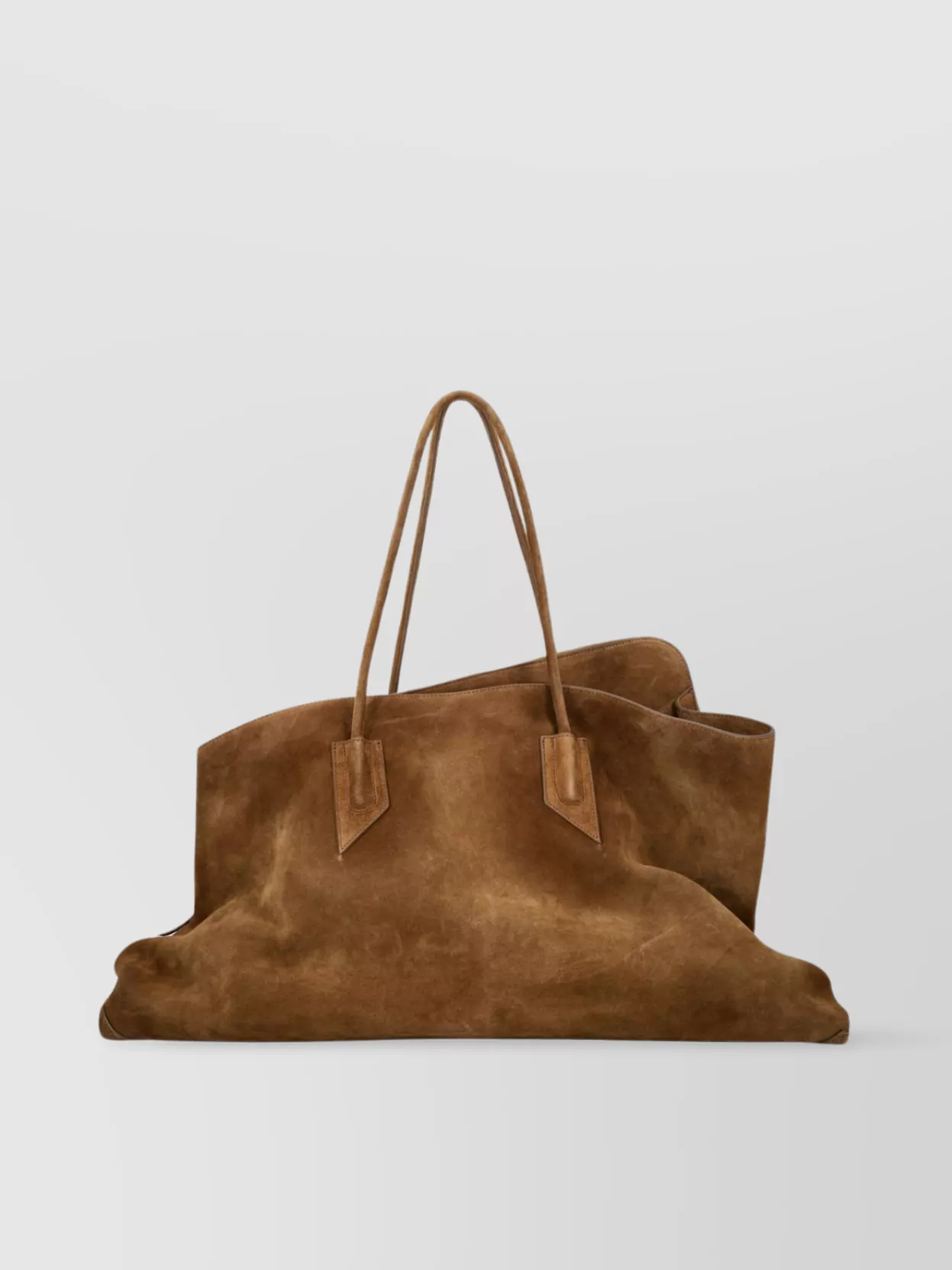 Attico Large Suede Tote Bag Handles