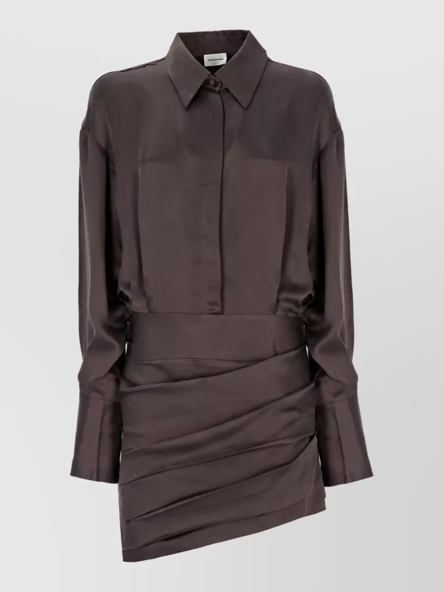The Andamane cupro knee-length fitted skirt