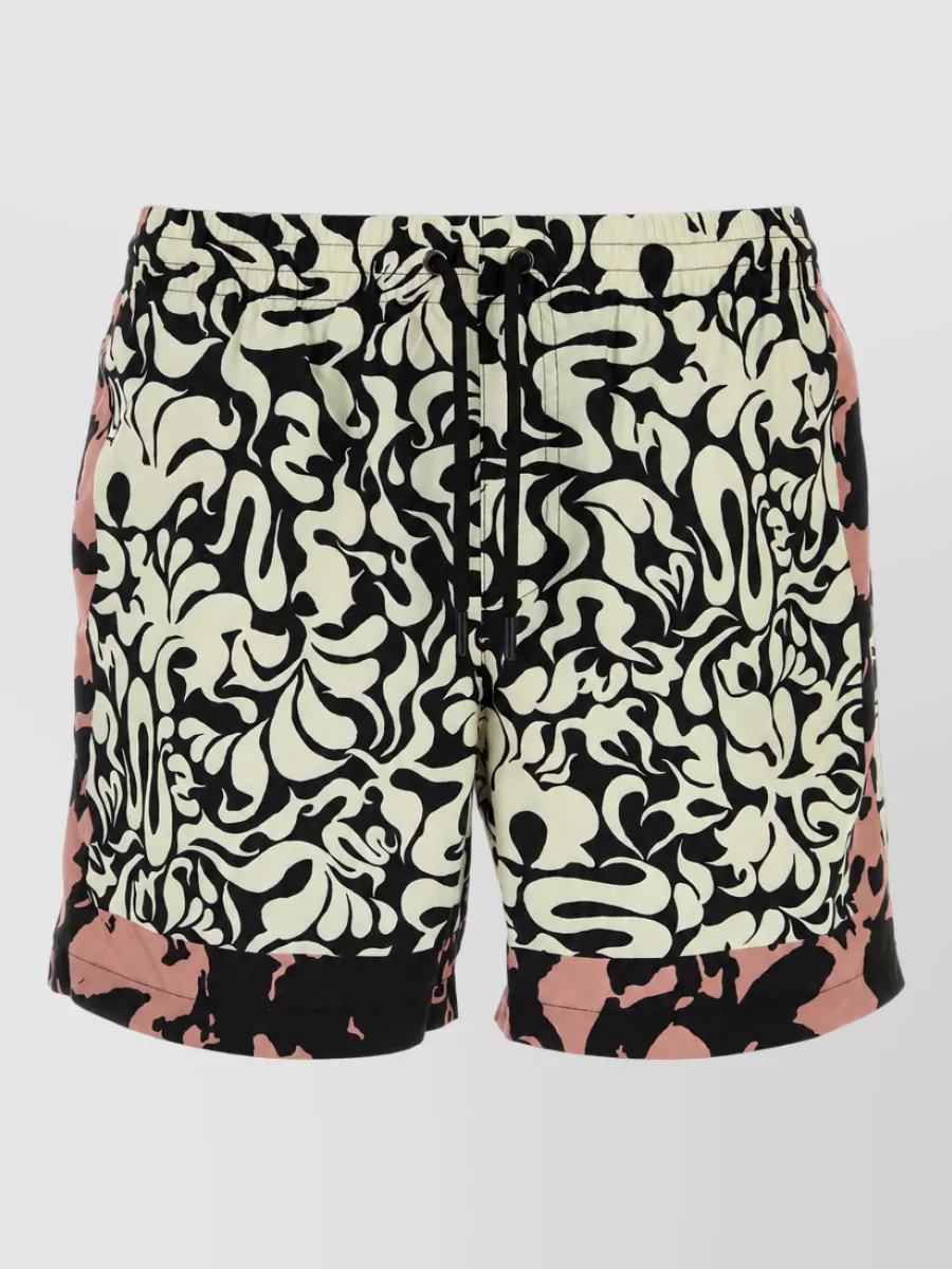 Dries Van Noten Printed nylon swim shorts