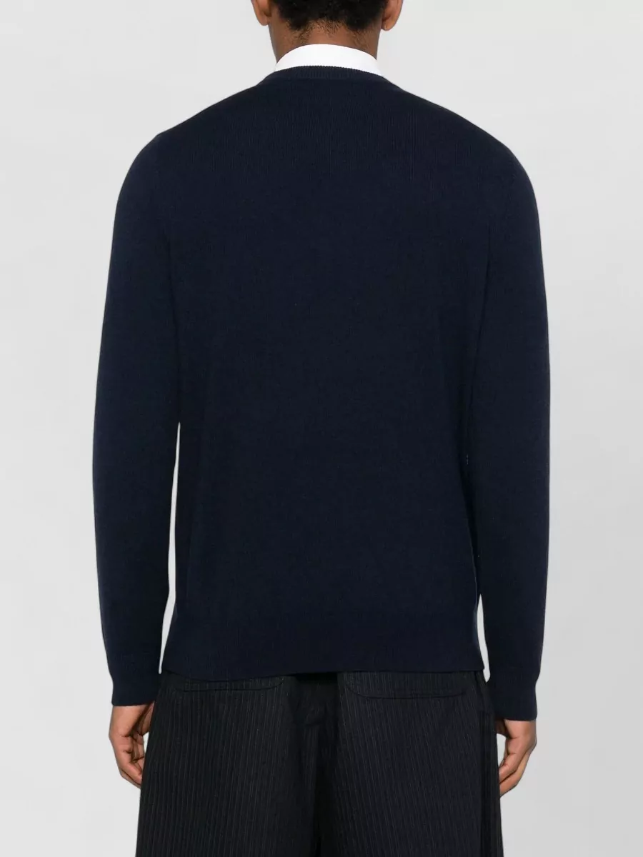 Mc2 Saint Barth Crew Neck Sweater With Ribbed Cuffs And Hem