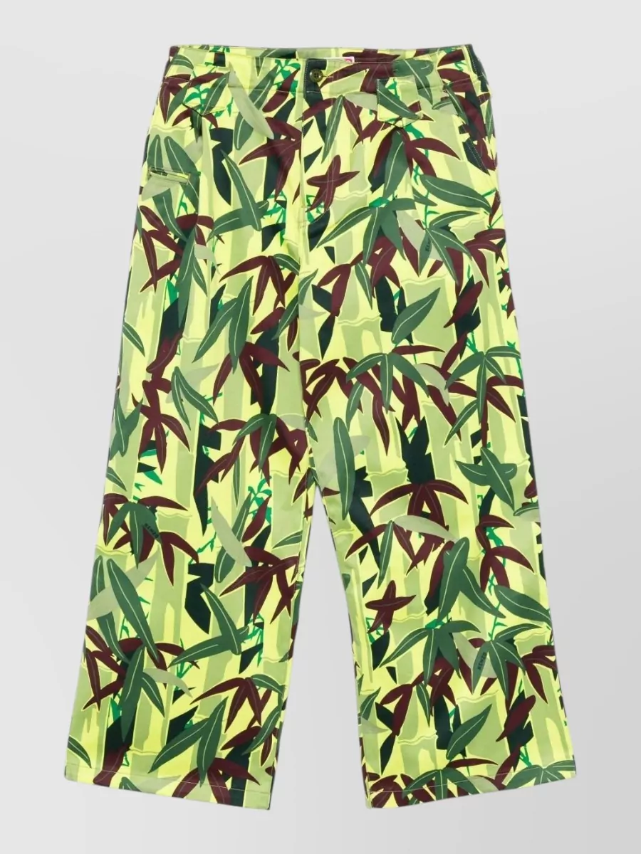 Kenzo cotton wide-leg trousers