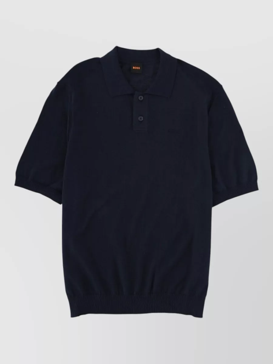 Boss Cotton polo jumper