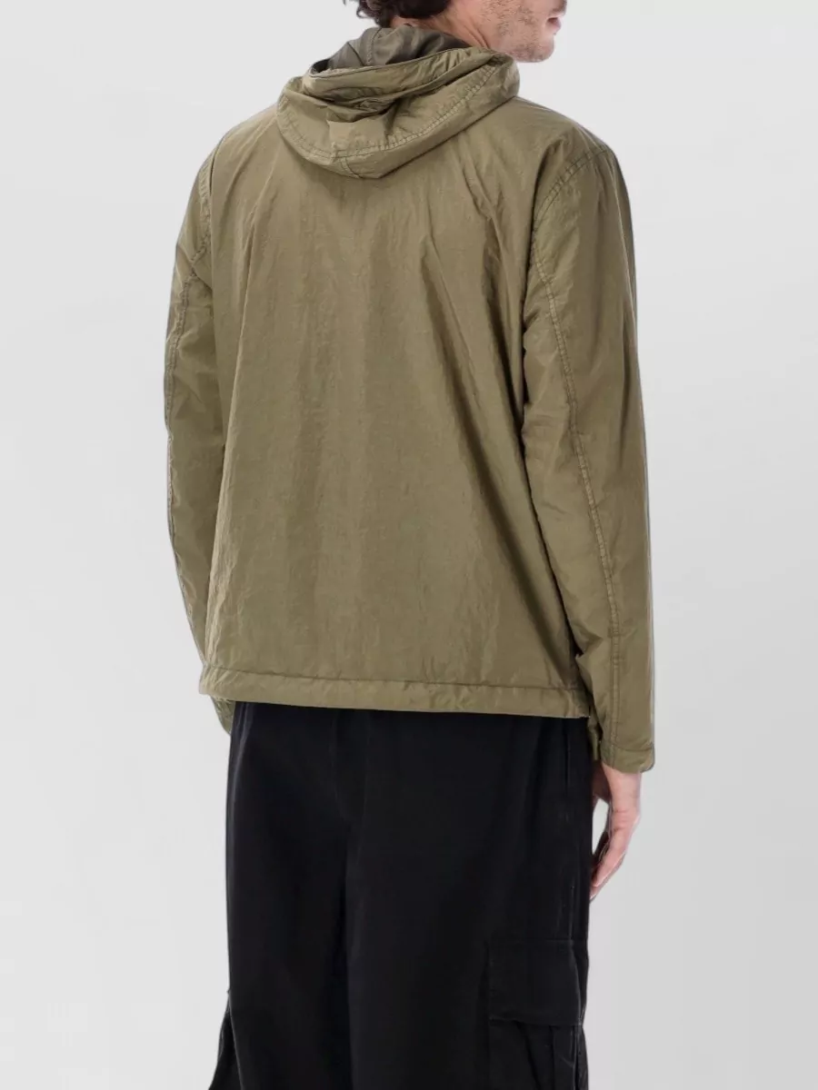 Stone Island Hooded Jacket Light Texture Side Pockets