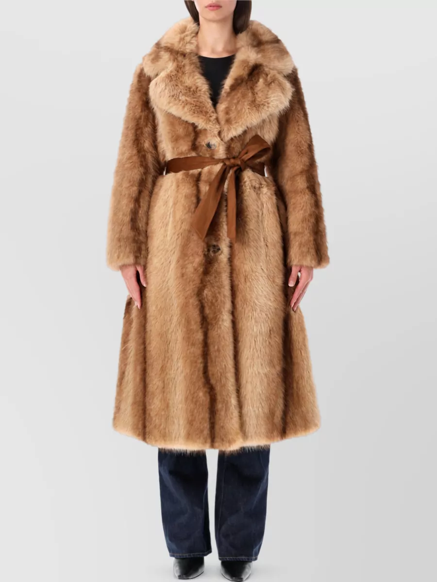 Urbancode faux fur long coat
