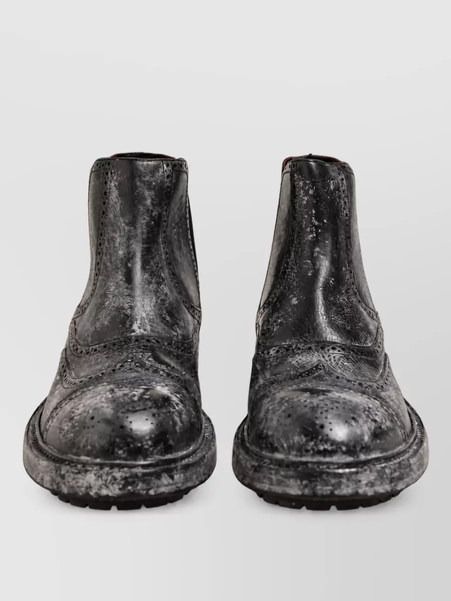 Dolce&Gabbana leather ankle chelsea boots