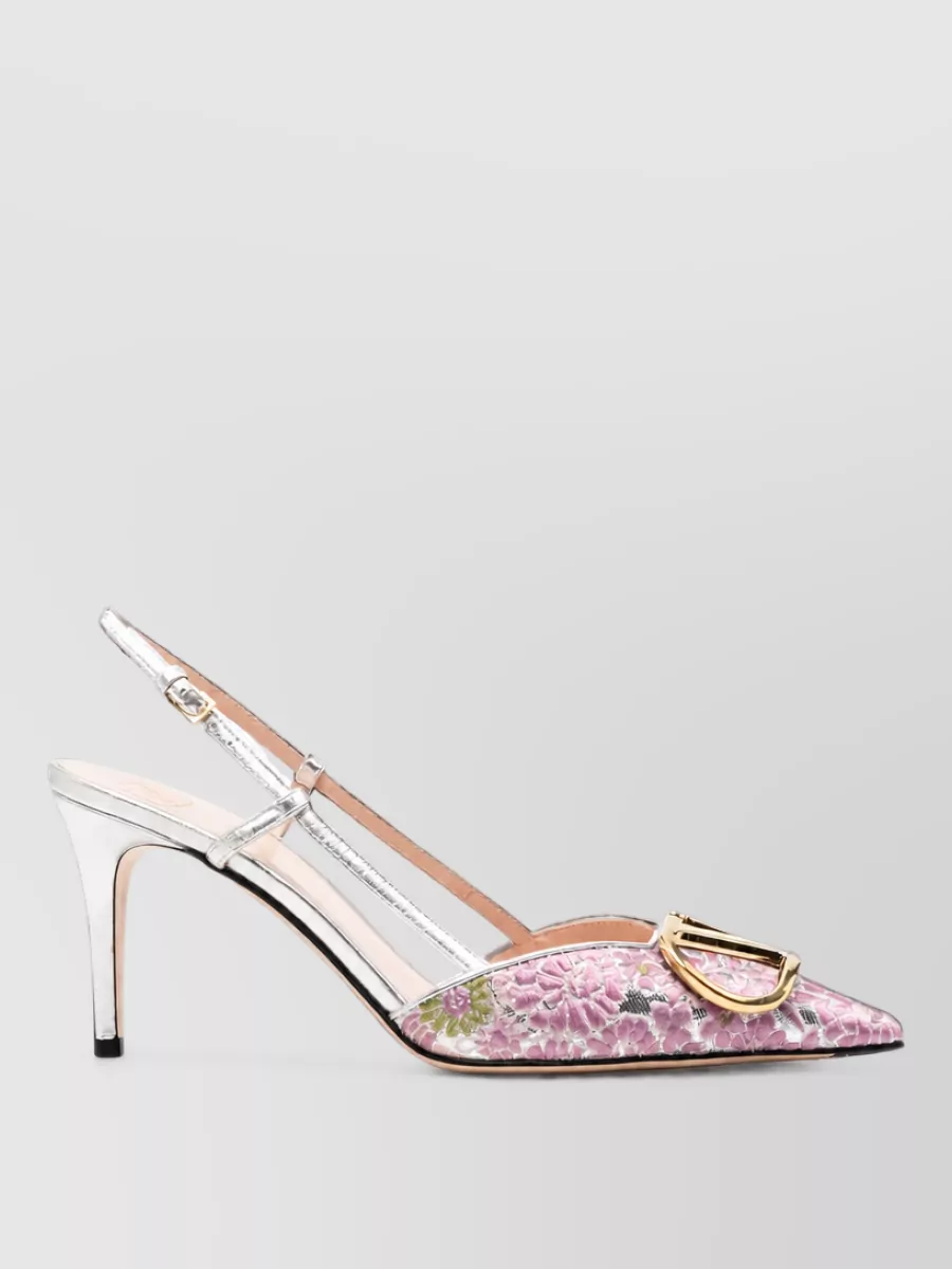 Valentino Garavani Silk Lace Pumps