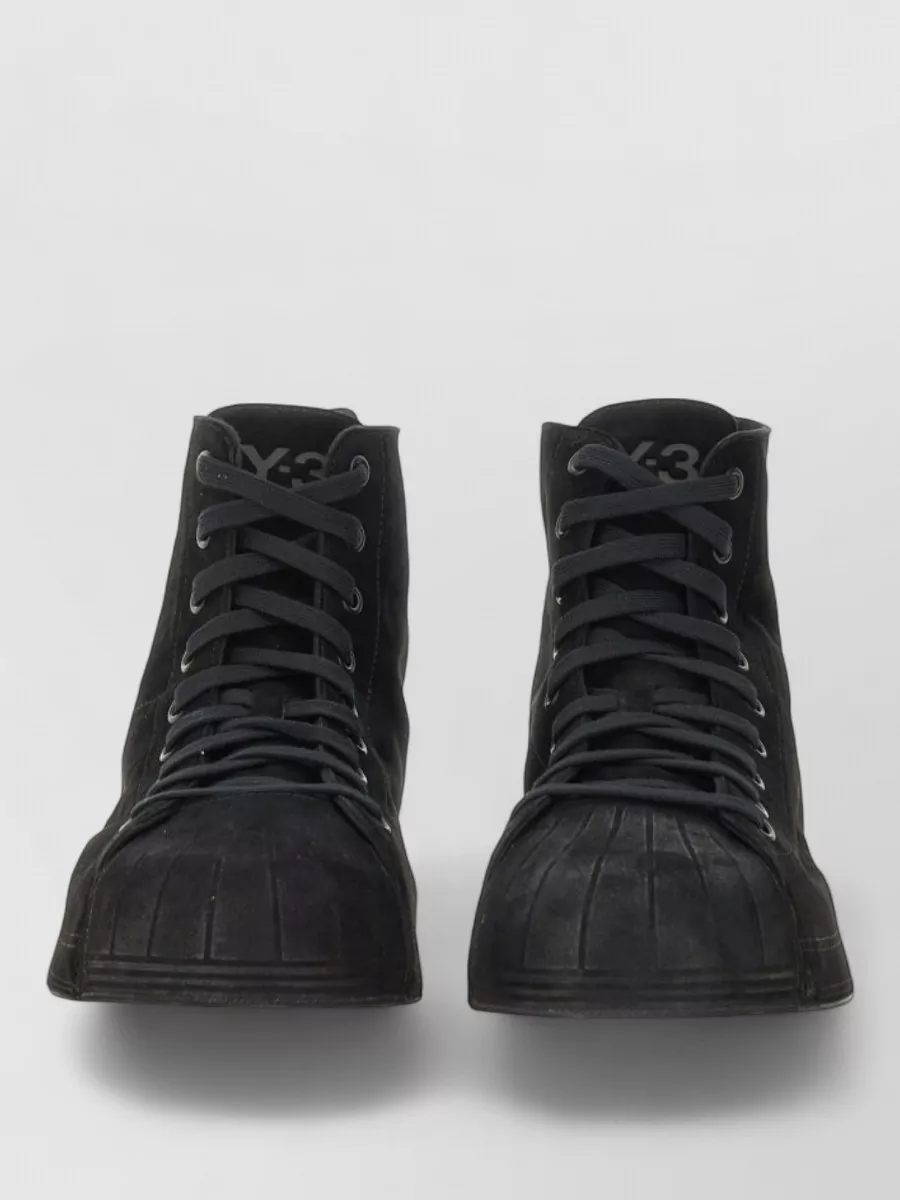 Y-3 leather high-top sneakers