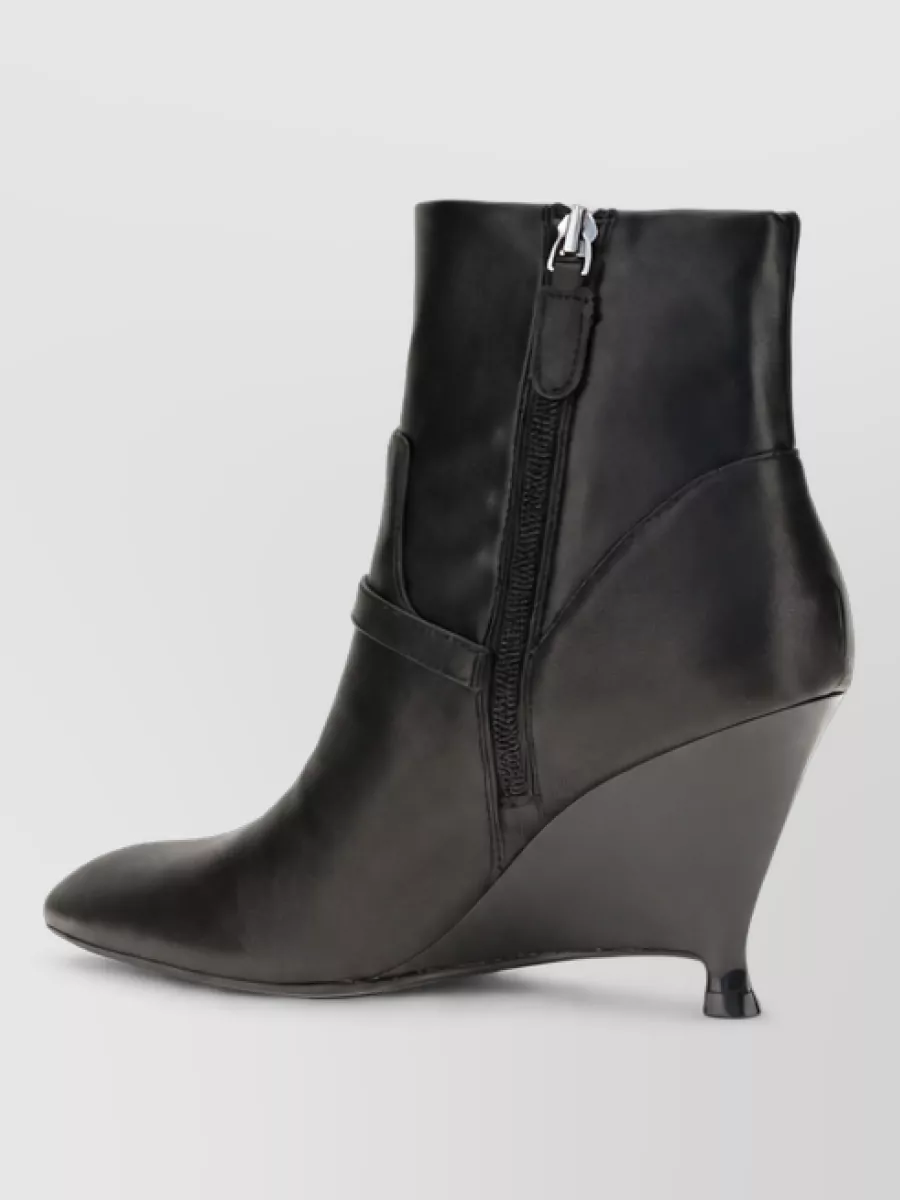 Pinko calf leather ankle boots